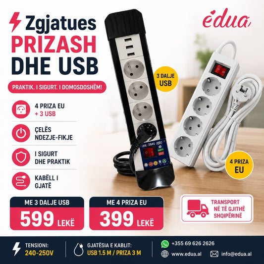 Zgjatues Prizash dhe USB